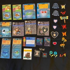 Iron On/Stick On Embroidery Bundle